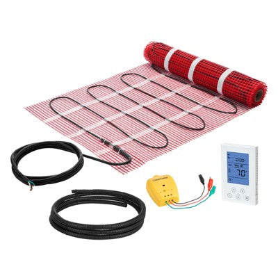 VEVOR 80 sqft Floor Heating Mat System, 120V Electric Radiant Heated Floor System, with Decoupling M