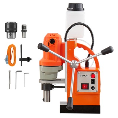 VEVOR Magnetic Drill Press, 1200 W, 1.5 in Boring Diameter, 2248 lbf Power Mag Drill Press, 900 RPM