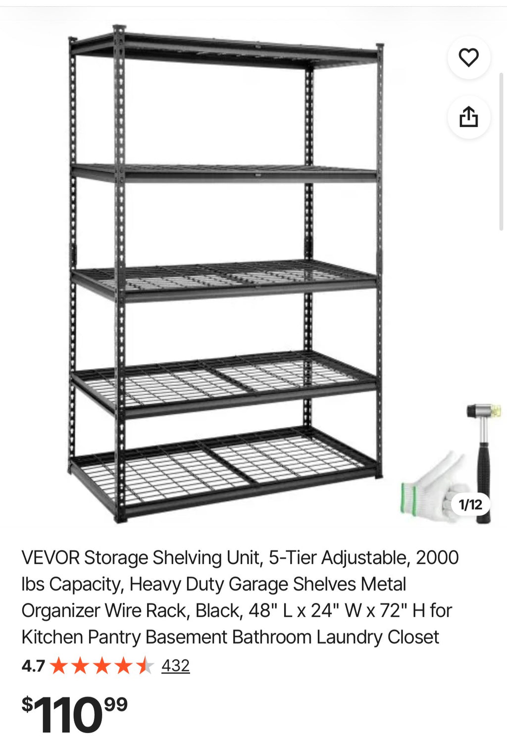 Storage Shelving Unit