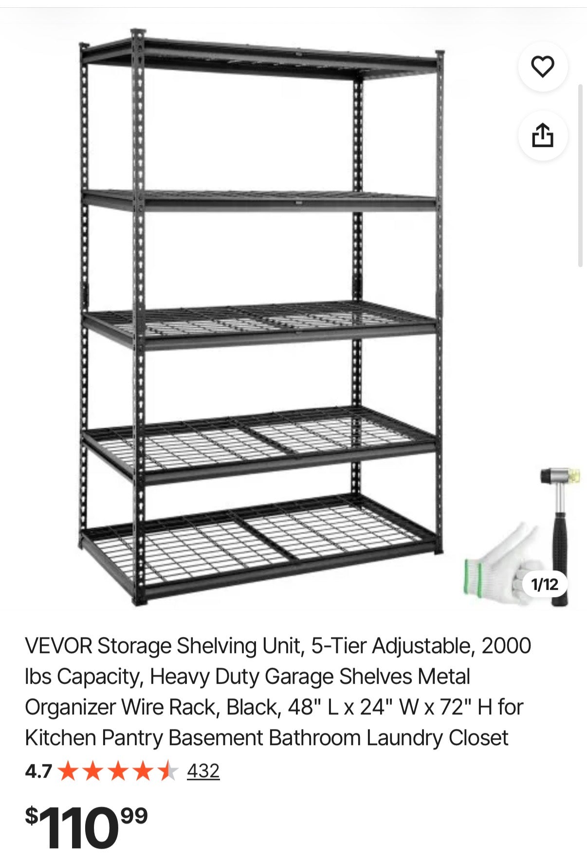 Storage Shelving Unit