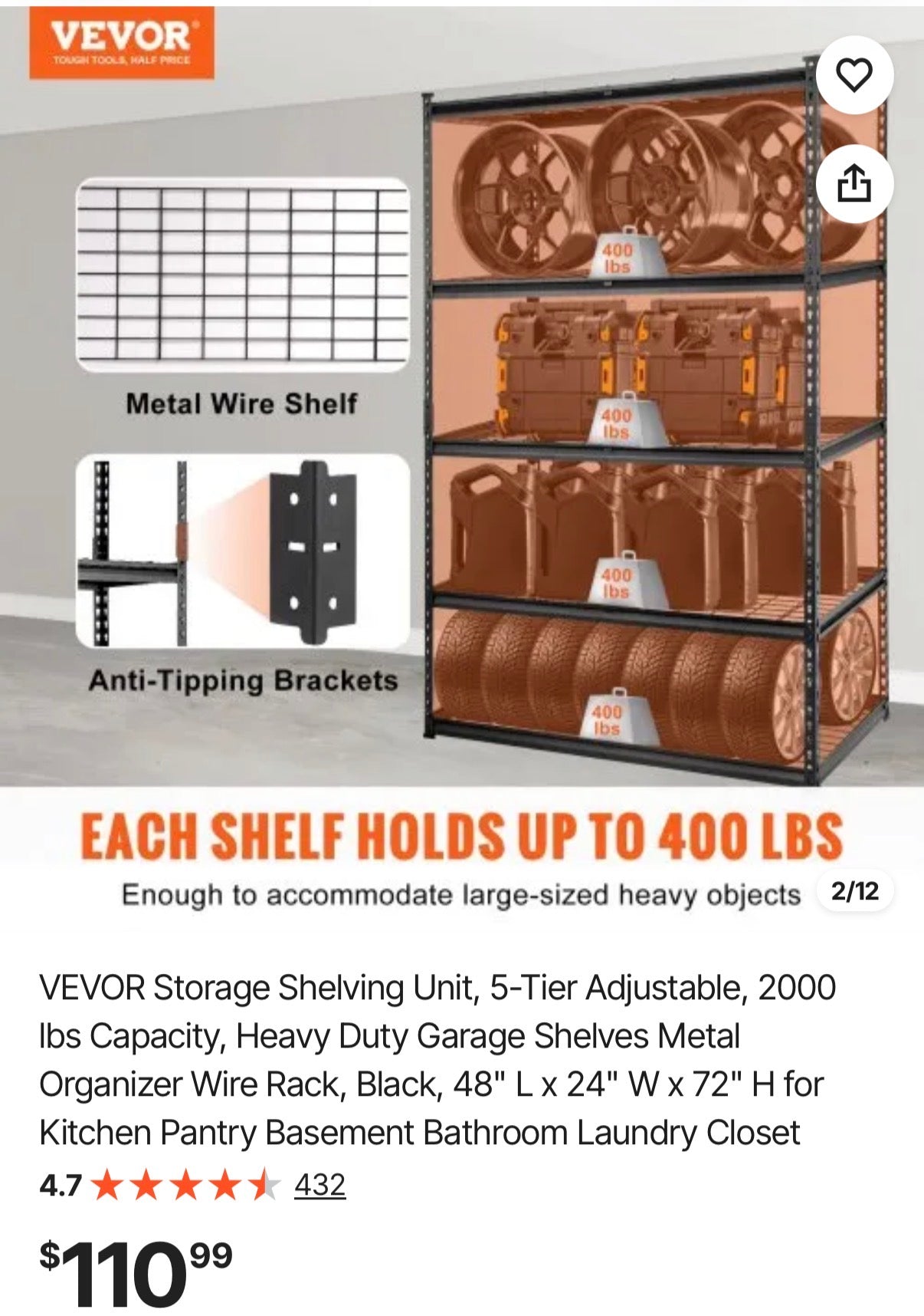 Storage Shelving Unit
