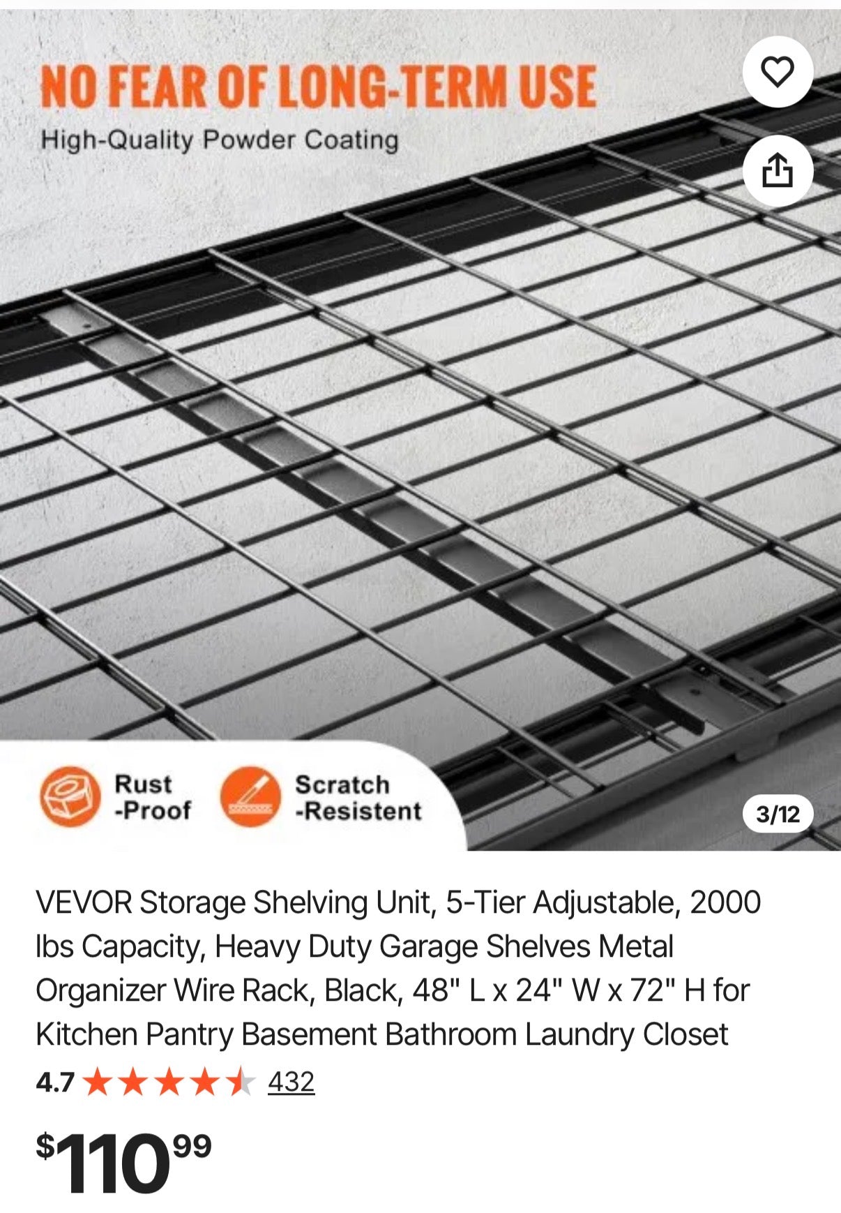 Storage Shelving Unit