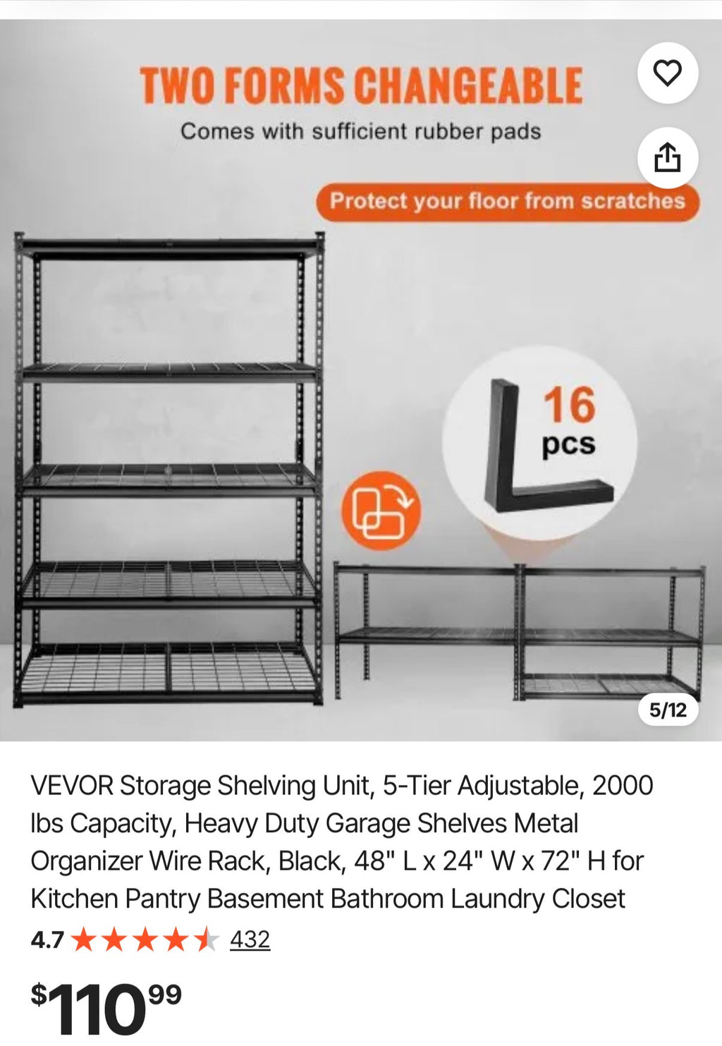 Storage Shelving Unit
