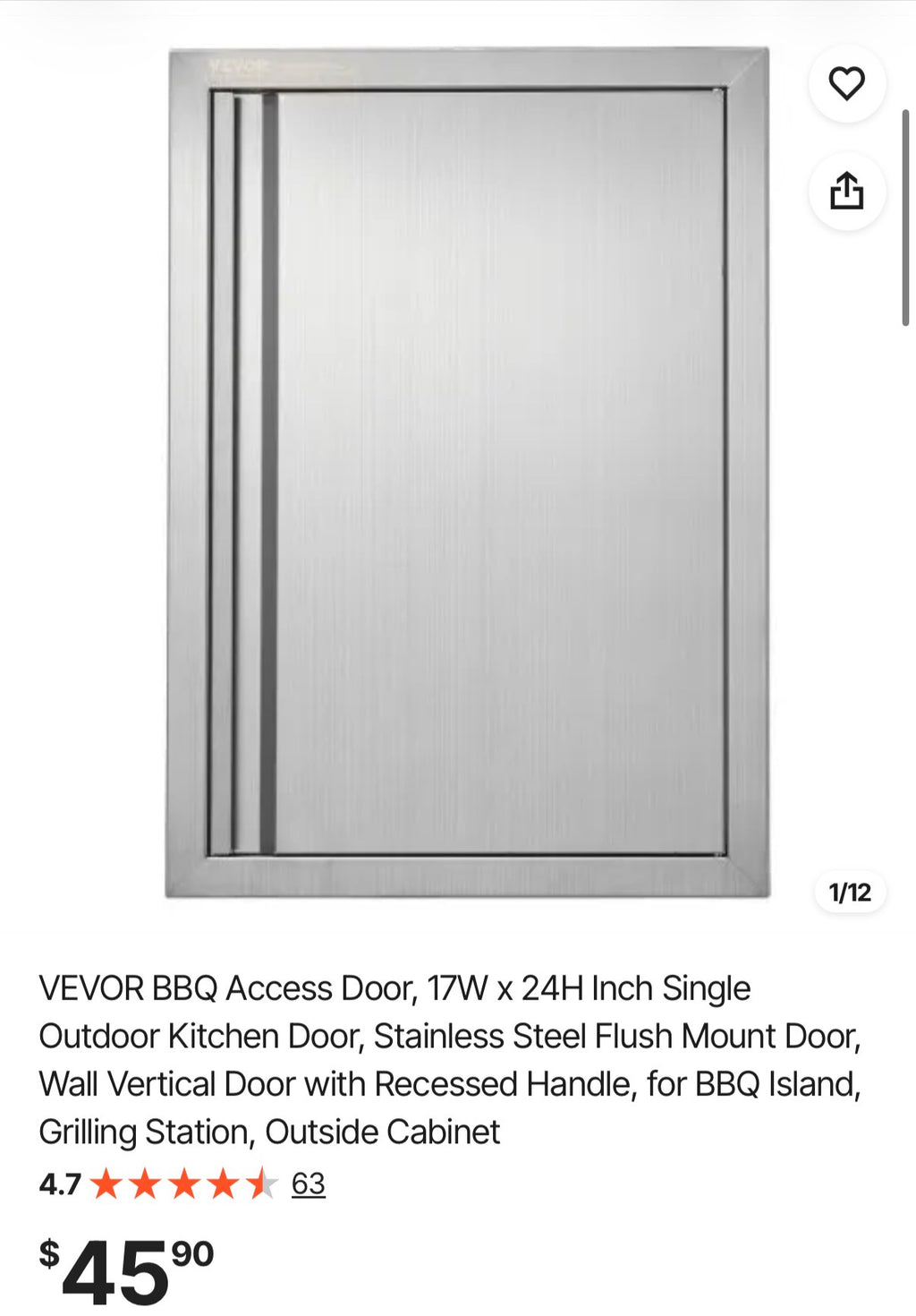 BBQ Access Door