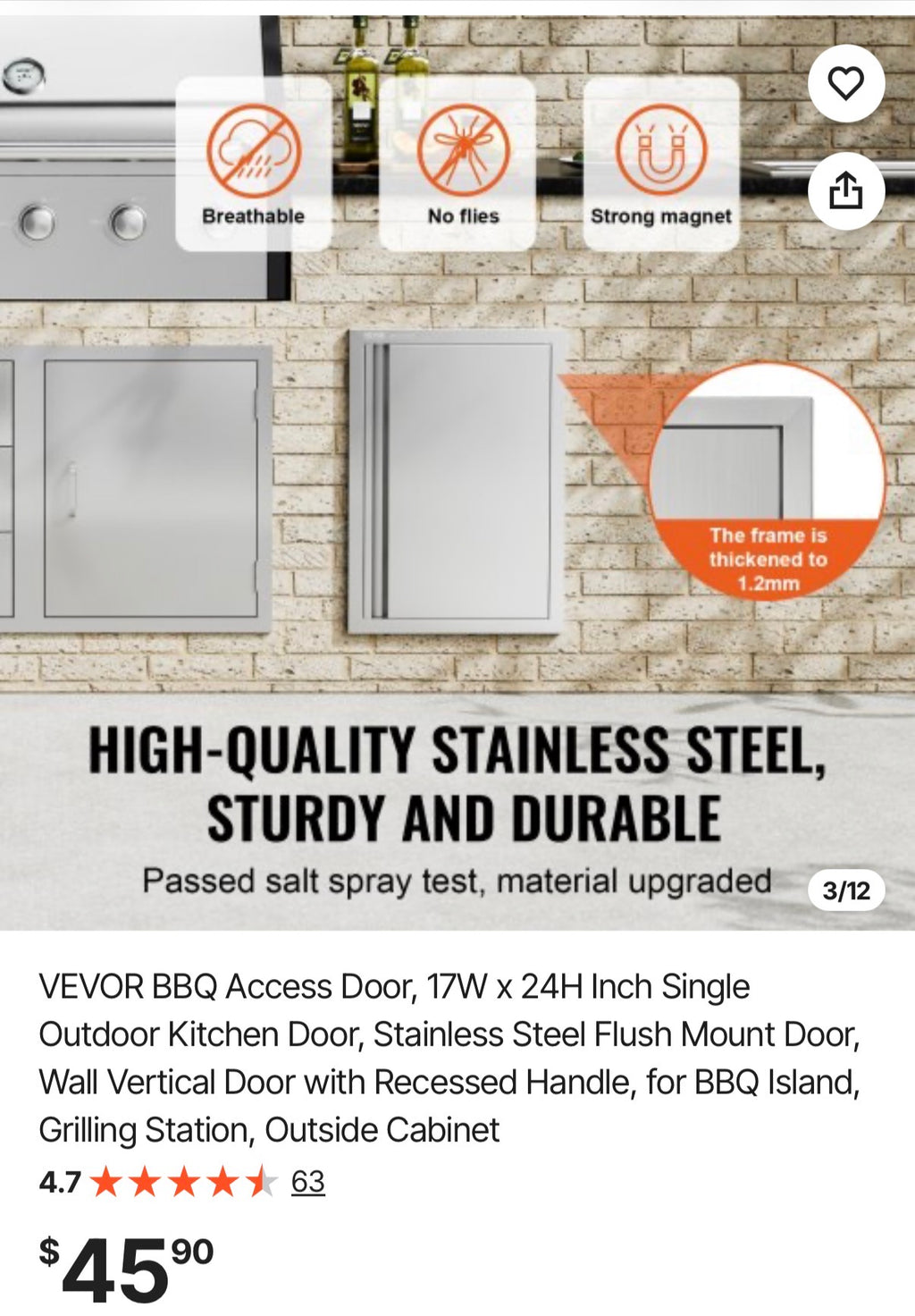BBQ Access Door
