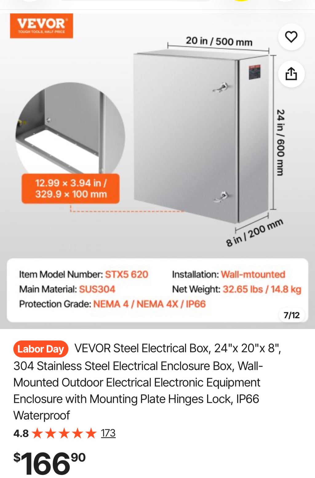 Steel Electrical Box