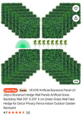 Artificial Boxwood Panel