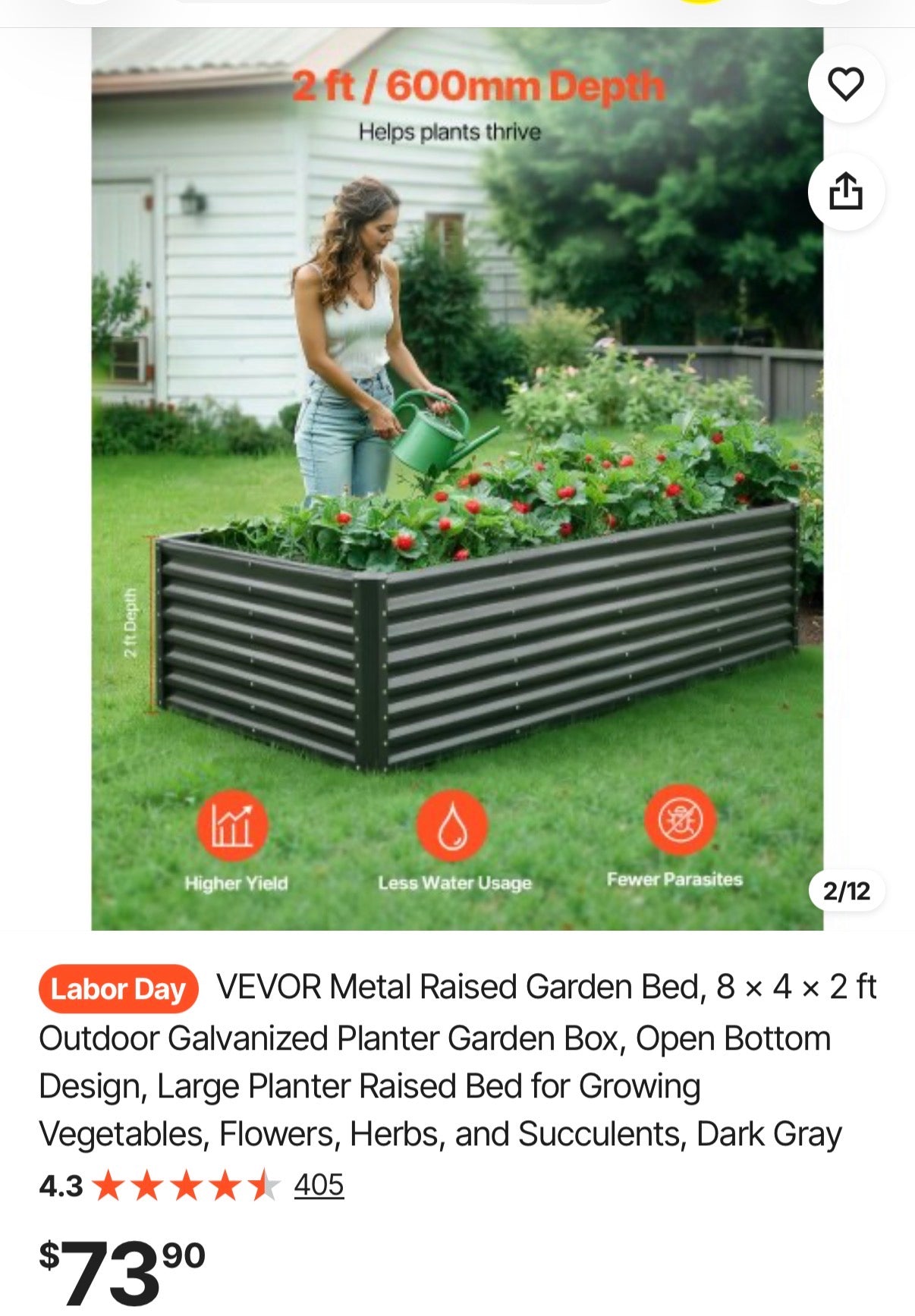 Metal Raised Garden Bed