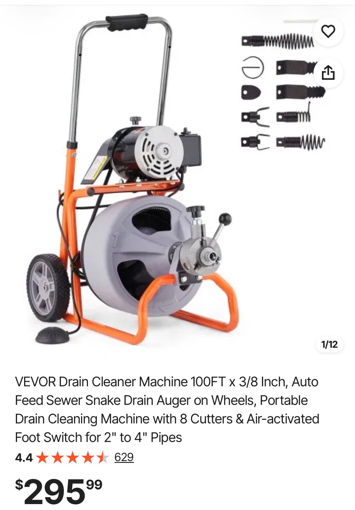 Drain Cleaner Machine