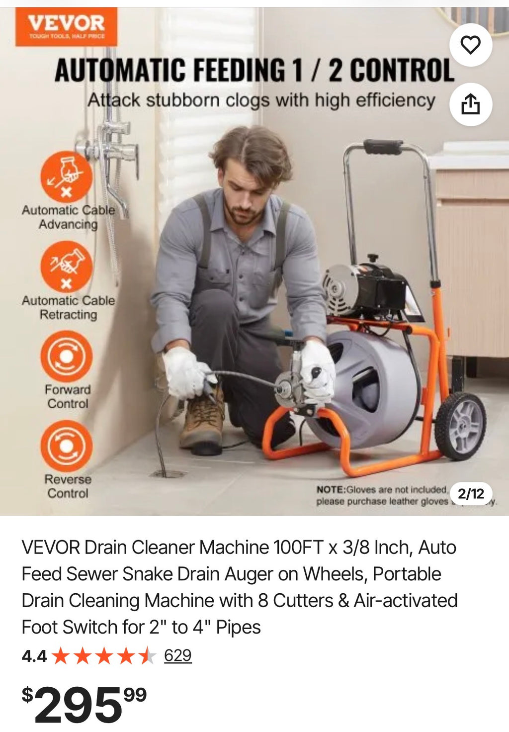 Drain Cleaner Machine