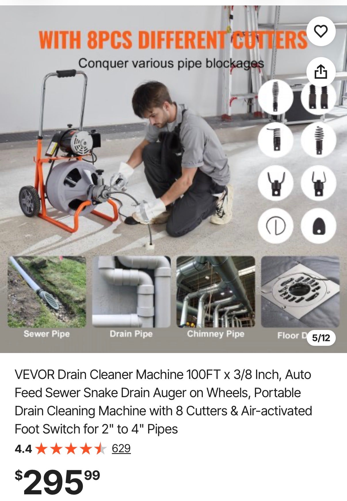 Drain Cleaner Machine