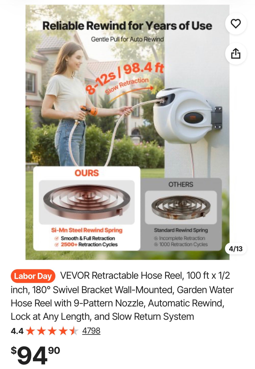 Retractable Hose Reel
