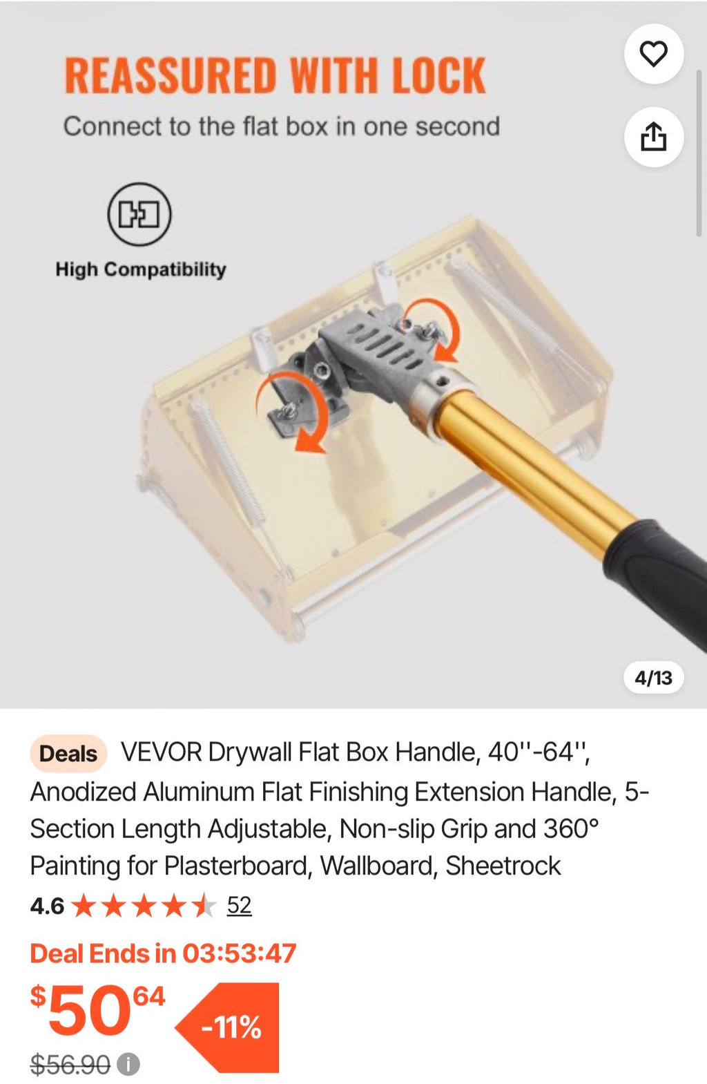Drywall Flat Box Handle
