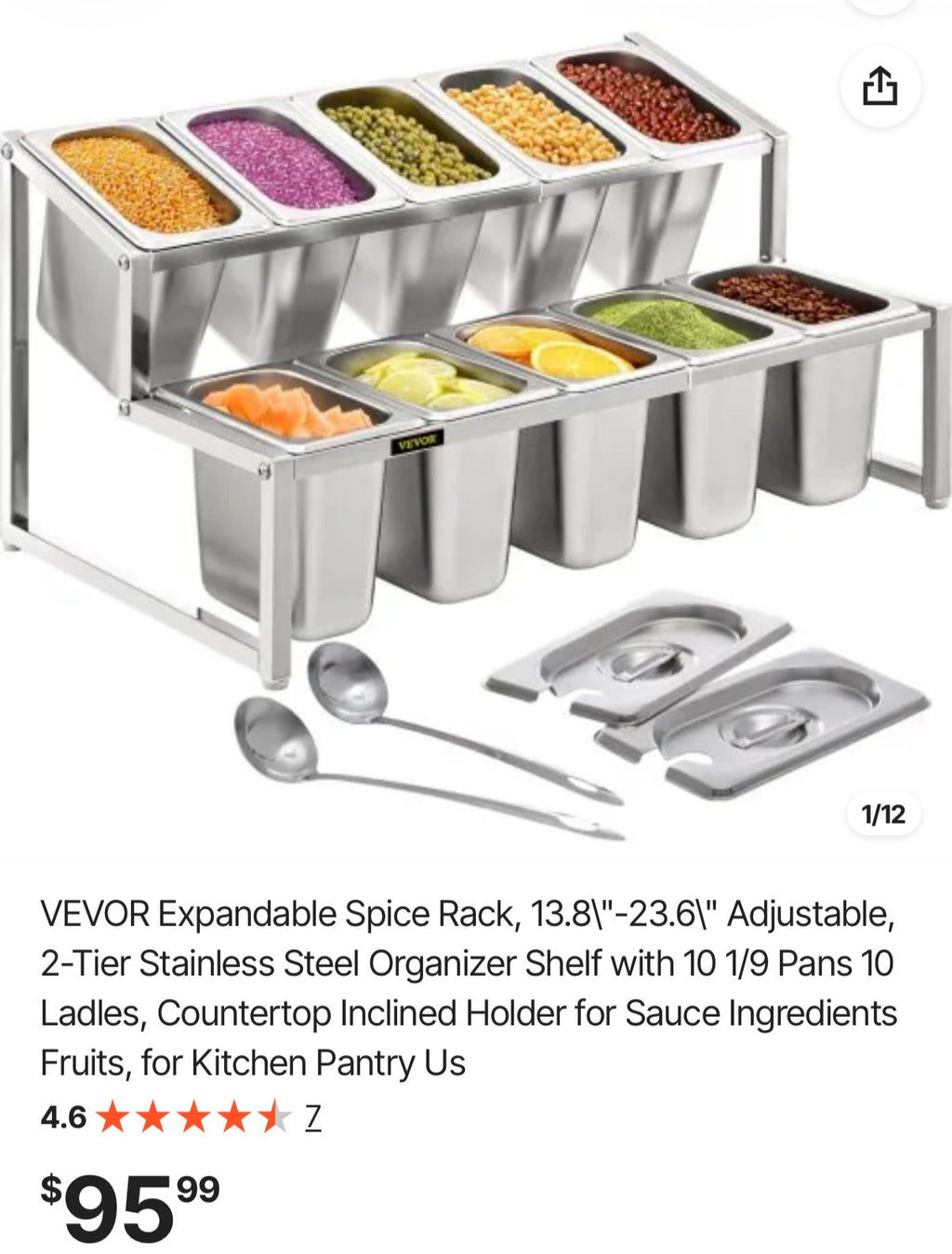 Expandable Spice Rack