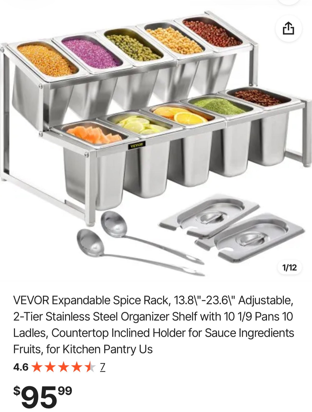 Expandable Spice Rack