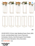 10PCS 31.5inch High Wedding Flower Stand