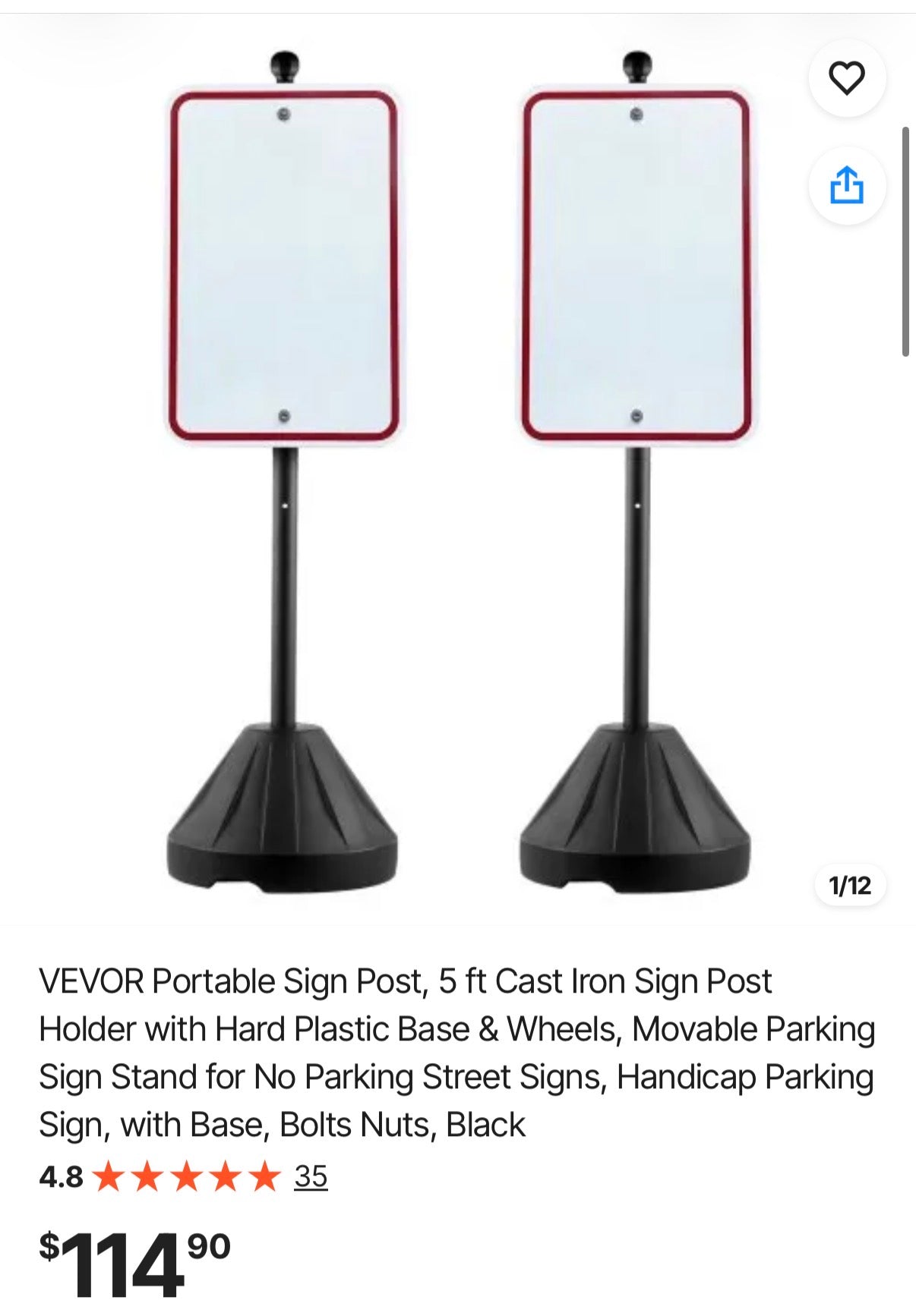 Portable Sign Post