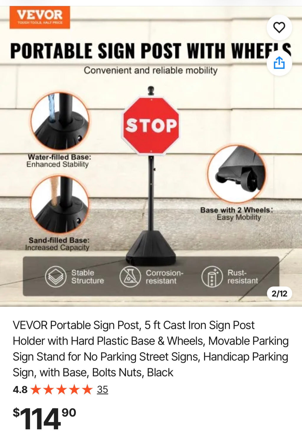 Portable Sign Post