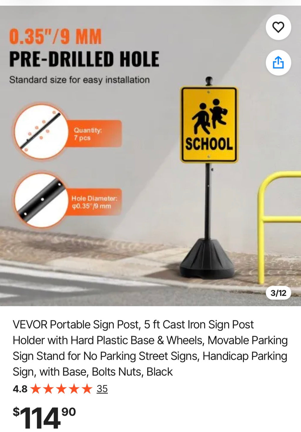 Portable Sign Post