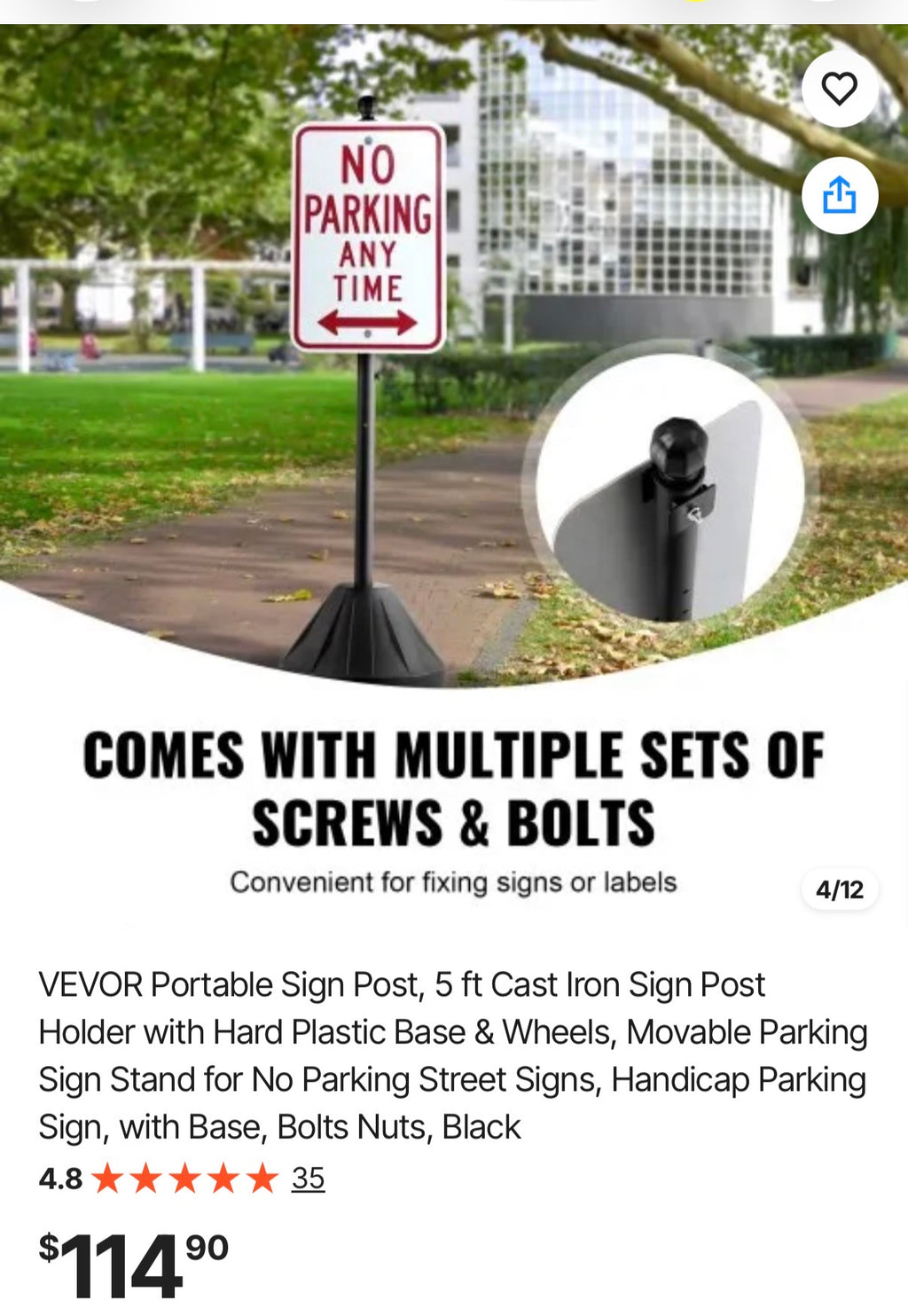 Portable Sign Post
