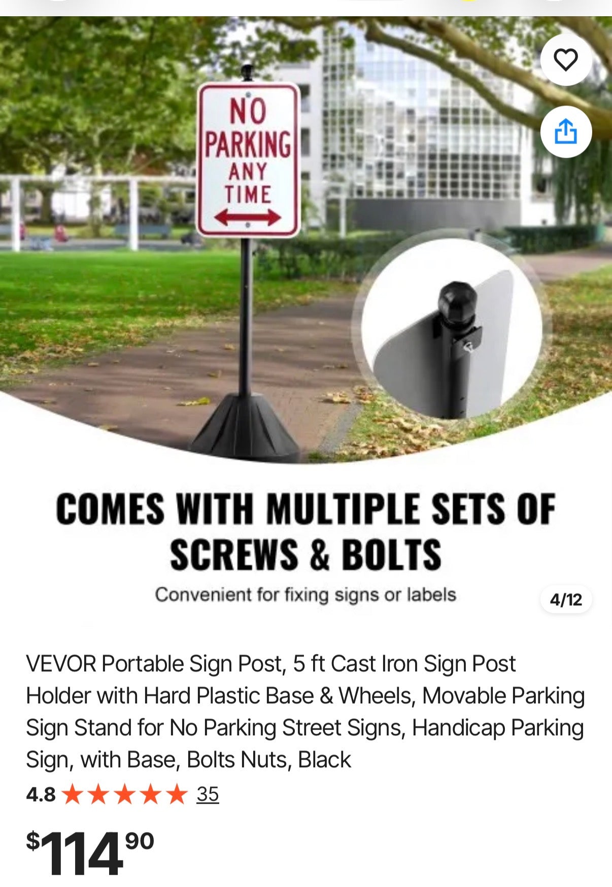 Portable Sign Post