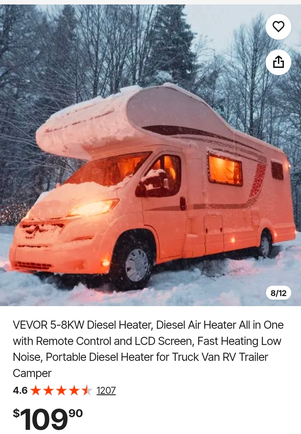 Diesel Air Heater All in One with Remote Control