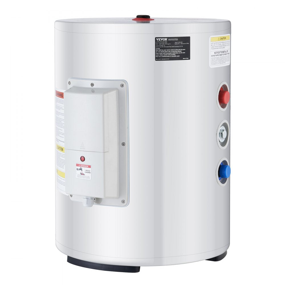 VEVOR Electric Water Heater, 10 Gallon Tank Instant Hot Water Heater, 1.6Kw Tankless Water Heater w/