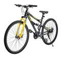 VEVOR Mountain Bike, 29 inch MTB Bicycle with Full Dual Suspension, 24 Speeds Twist Shifting, Comfor