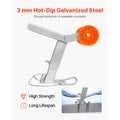 VEVOR Boat Trailer Winch Stand with Roller, Adjustable Height 14.3-21.6 Inches, Boat Winch Mount wit