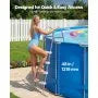 VEVOR Above Ground Pool Ladder, 4-Step Steel A-Frame Swimming Pool Stairs for 48 in High Wall, 300 l