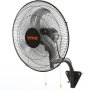 VEVOR Wall Mount Fan, 18 inch, 3-Speed, 4000 CFM Oscillating Fan, Black
High velocity airflow suits