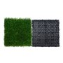 VEVOR Artifical Grass Tiles Interlocking Turf Deck Set, 18 Pack - 12"x12", Synthetic Fake Grass Self