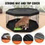 VEVOR Dog Playpen, 8 Pcs 30"H x 24"W Panels Foldable Metal Pet Exercise Pen, Dog Fence Indoor and Ou