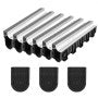 VEVOR Trench Drain, 39.7 x 5.8 x 7.4 in, 3 Pack Linear Drainage Channel with Stainless Steel Grate,